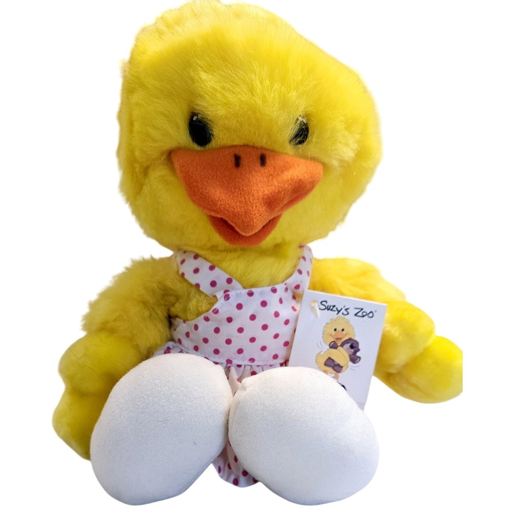 1988  Vintage 13" Suzys Zoo Duckling Duck Plush by‎ StarShine With TAG